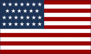 US State Flag over Texas