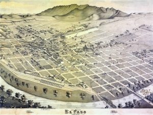 Old Map of El Paso Texas